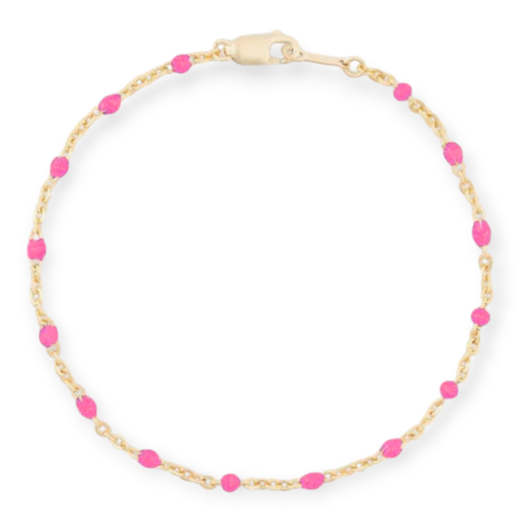 pink daisy bracelet